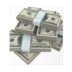 Geld-Stapel Notizblock