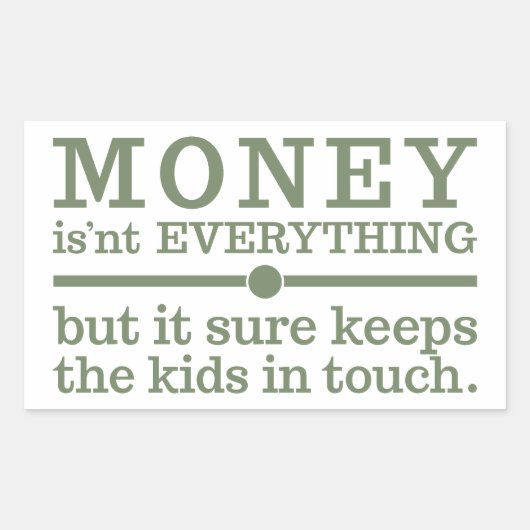 GELD-Sticker Rechteckiger Aufkleber (Vorderseite)