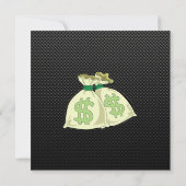 Geld-Taschen; Glatt Einladung (Rückseite)