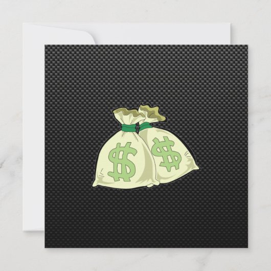 Geld-Taschen; Glatt Einladung (Rückseite)