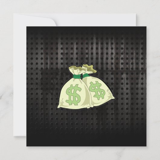 Geld-Taschen; Schroff Einladung (Rückseite)