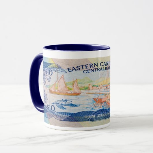 Geld-Tassen - Ostkaribische meere Tasse (Vorderseite Links)
