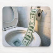 Geld Toilettenpapierrolle Mousepad (Vorne)