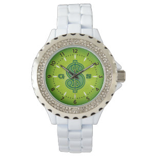 Geld-Uhr - Grün Armbanduhr