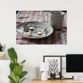 Geld und Kaffee Poster (Heimbüro)