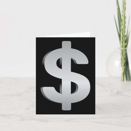 Geld und Währung Karte (Vorderseite)