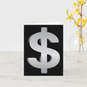 Geld und Währung Karte (Gelbe Blume)