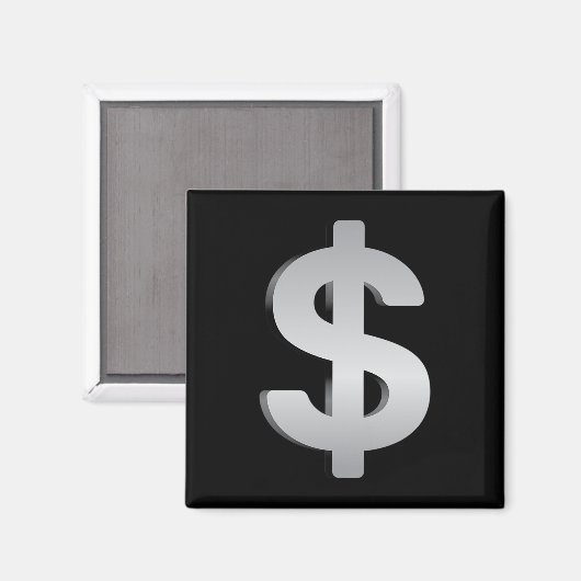 Geld und Währung Magnet (Vorderseite/Rückseite)