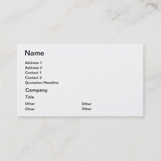 Geld - visitenkarte (Vorderseite)