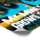 Geld wächst auf dem Reichtum an Bäumen Poster (Ecke)