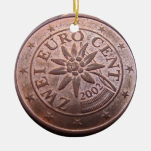 Geld wächst auf threes Verzierung Keramik Ornament