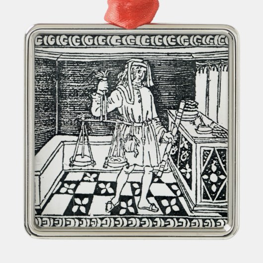 Geld-Wechsler Silbernes Ornament (Vorne)