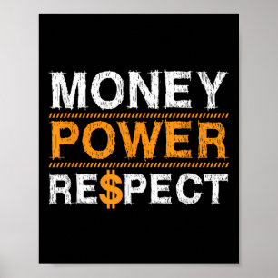 Geld Wer Respekt Rap Liebhaber Unternehmer Weihnac Poster