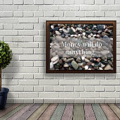 Geld wird alles motivierend Poster tun