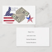 Geld zählt visitenkarte (Vorne/Hinten)