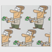 Geld zerschneiden geschenkpapier (Flach)