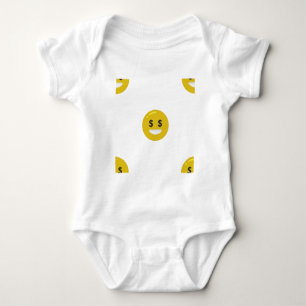Geldauge Emoji Baby Strampler
