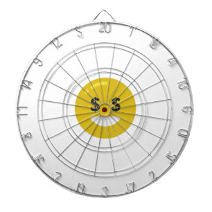 Geldauge Emoji Dartscheibe