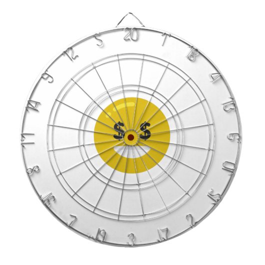 Geldauge Emoji Dartscheibe (vorne)