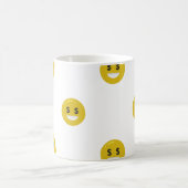 Geldauge Emoji Kaffeetasse (Mittel)