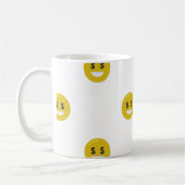 Geldauge Emoji Kaffeetasse (Links)