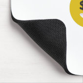 Geldauge Emoji Mousepad (Ecke)