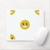 Geldauge Emoji Mousepad (Mit Mouse)