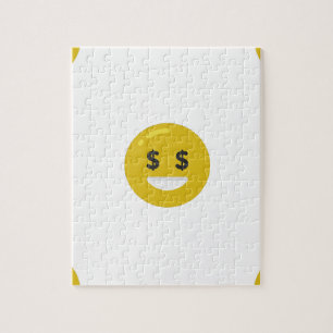 Geldauge-Emoji Puzzle