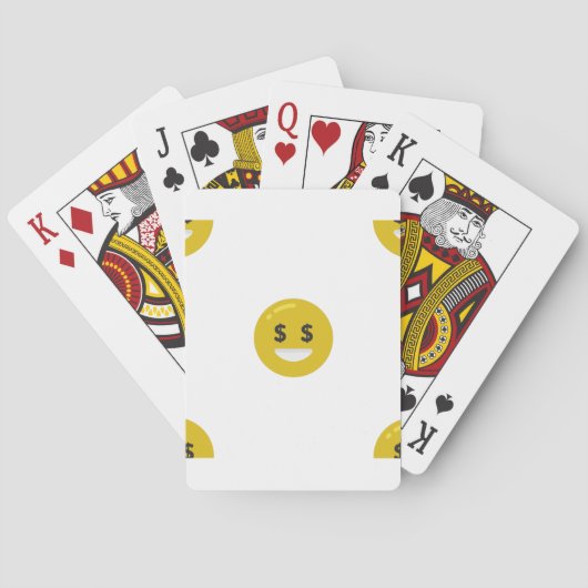 Geldauge Emoji Spielkarten (Rückseite)