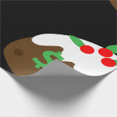 Geldaugen Weihnachtskuchen Geschenkpapier (Ecke)