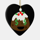 Geldaugen Weihnachtskuchen Keramik Ornament (Rechts)