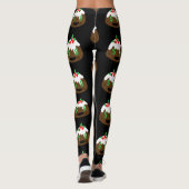 Geldaugen Weihnachtskuchen Leggings (Rückseite)