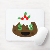 Geldaugen Weihnachtskuchen Mousepad (Mit Mouse)