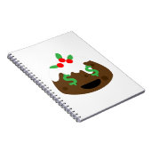 Geldaugen Weihnachtskuchen Notizblock (Rechte Seite)