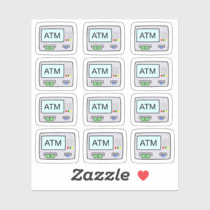 Geldautomat Pay Day Erinnerung Planner Aufkleber