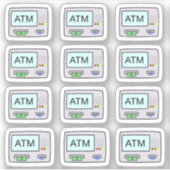 Geldautomat Pay Day Erinnerung Planner Aufkleber (Vorderseite)