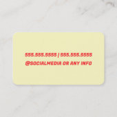 Geldautomat Visitenkarte (Rückseite)