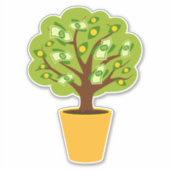 Geldbaum Aufkleber (Vorderseite)