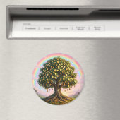 Geldbaum mit Regenbogen Magnet (In Situ (Geschirrspüler))