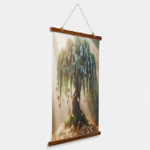 Geldbaum Wandteppich Mit Holzrahmen (Gewinkelt)