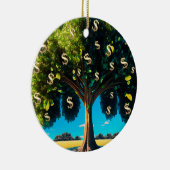 Geldbaum Wohlstand Überfluss an Wohlstand Segnung Keramik Ornament (Rechts)