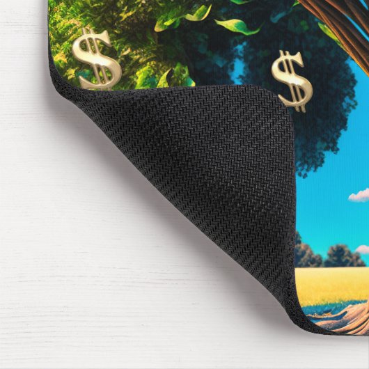 Geldbaum Wohlstand Überfluss an Wohlstand Segnung Mousepad (Ecke)