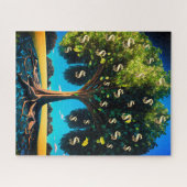 Geldbaum Wohlstand Überfluss an Wohlstand Segnung Puzzle (Horizontal)