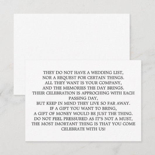 Geldbaum/wünschende gute Einladung (Vorne/Hinten)