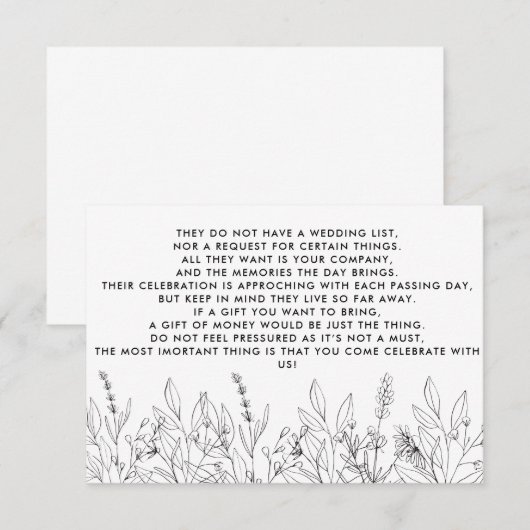 Geldbaum/wünschende gute Einladung (Vorne/Hinten)