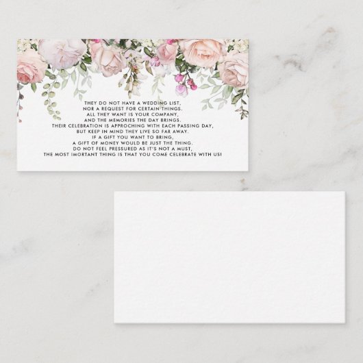 Geldbaum/wünschende gute Einladung (Vorne/Hinten)