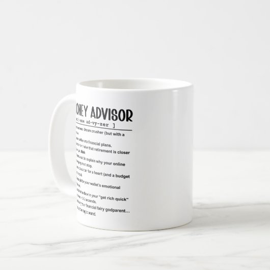 Geldberater Kaffeetasse (Vorderseite Links)