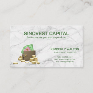 Geldbeutel Bargeld Münzen Gutschrift Visitenkarte