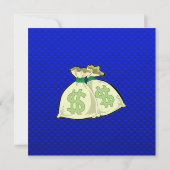 Geldbeutel;Blau Einladung (Rückseite)