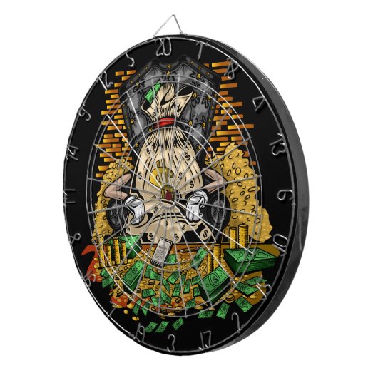 Geldbeutel Dartscheibe (Vorderseite rechts)